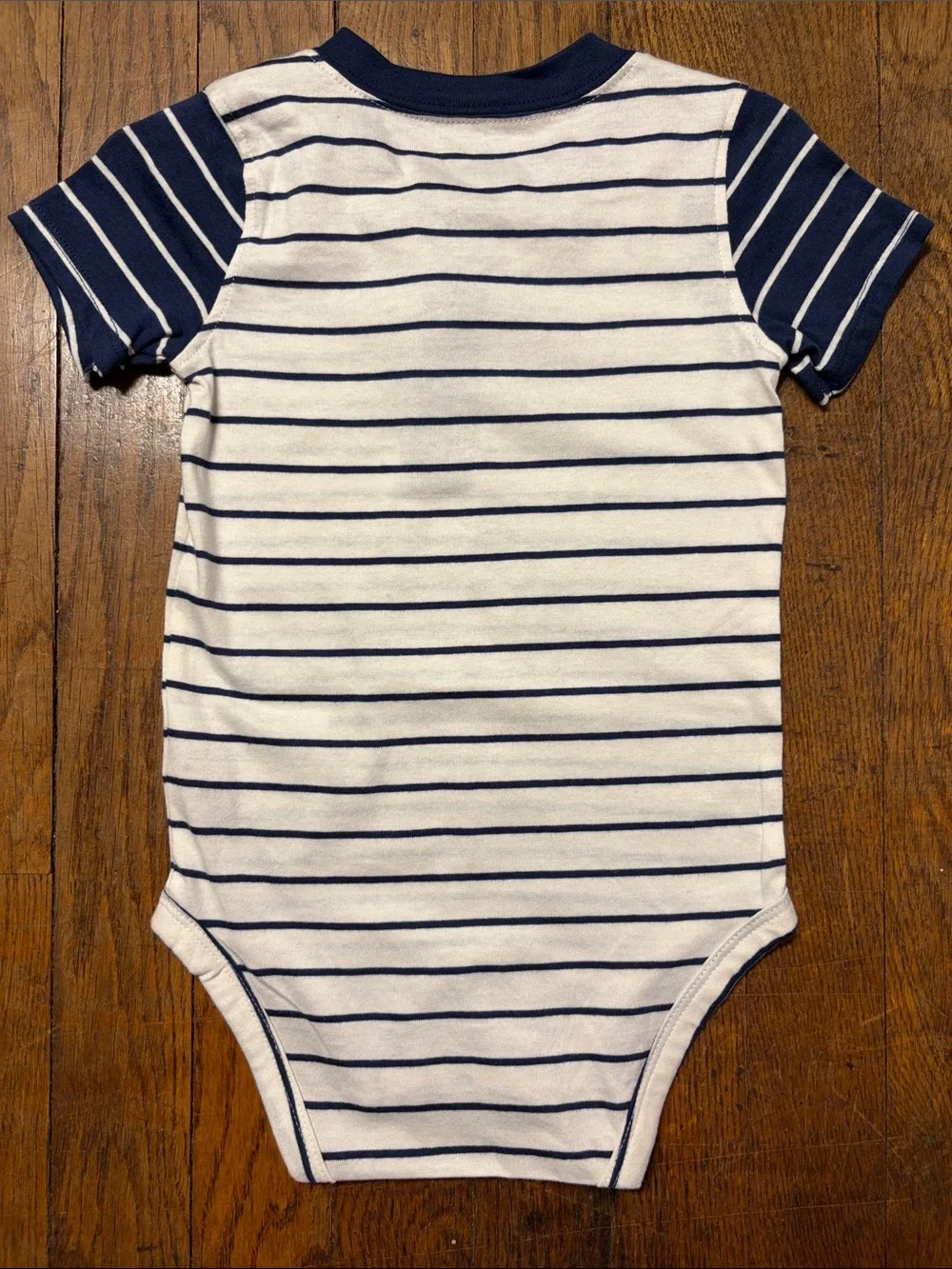 Carter's Red & Navy Striped Baby Onesie Duo